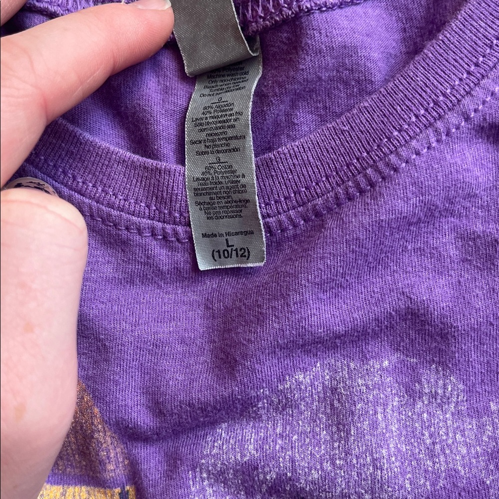 Next Level Apparel Purple Graphic stranger things Tee - Picture 4 of 4